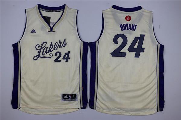 Kobe Bryant 24, L.A. Lakers [Blanca] -NIÑOS - Haga click en la imagen para cerrar